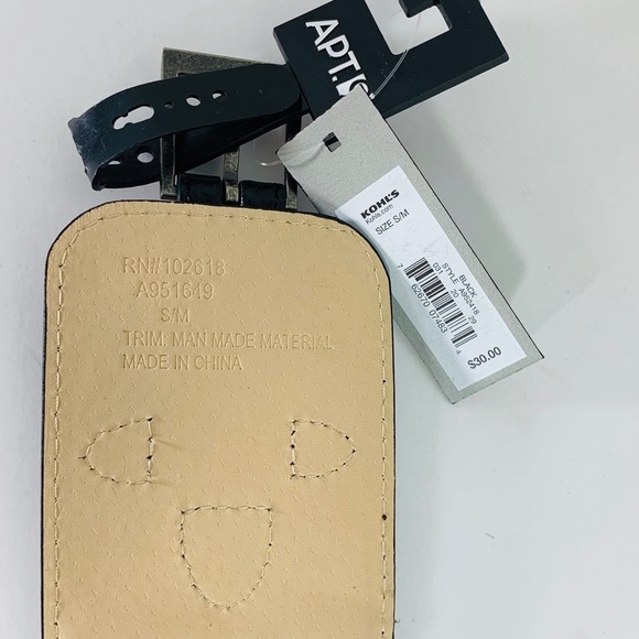 Apt. 9 Black Elastic Woven Belt S/M - Picture 5 of 10